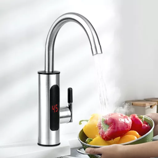 Robinet electric cu incalzire apa, racord inferior