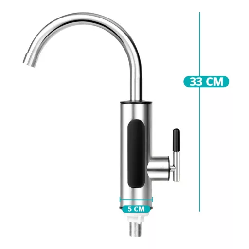 Robinet electric cu incalzire apa, racord inferior