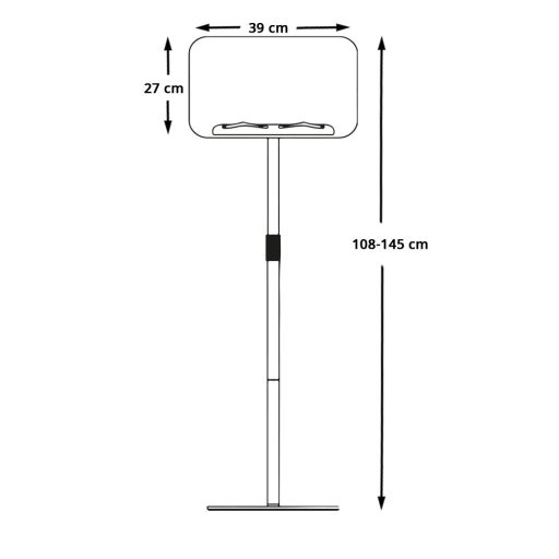 Suport de carti cu inaltime reglabila, potrivit pentru amplasarea pe pupitru