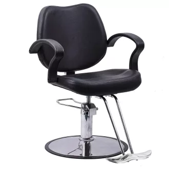Scaun de coafor reglabil pe inaltime, negru