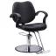 Scaun de coafor reglabil pe inaltime, negru
