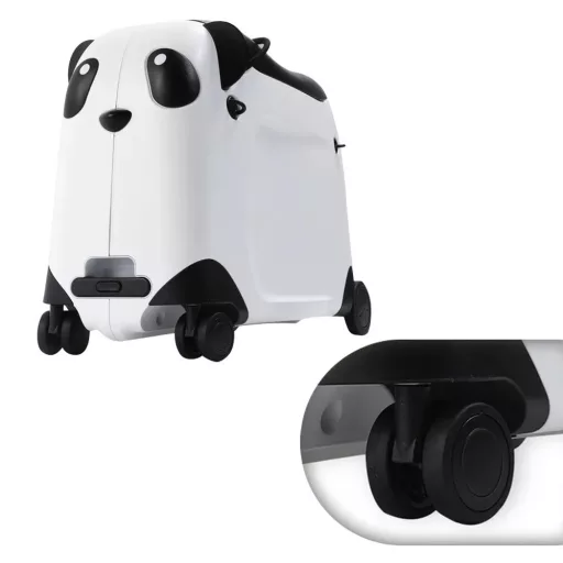 Valiza pentru copii, cu roti si functie de calarit