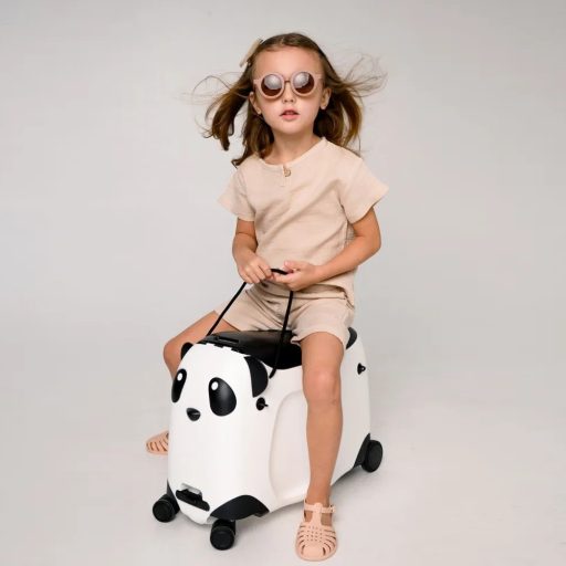 Valiza pentru copii, cu roti si functie de calarit