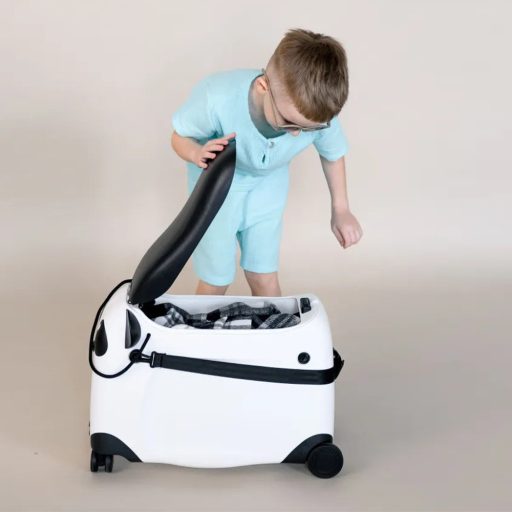 Valiza pentru copii, cu roti si functie de calarit