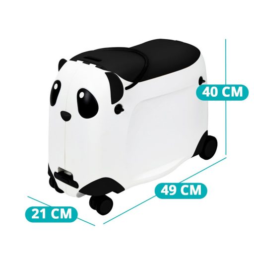 Valiza pentru copii, cu roti si functie de calarit