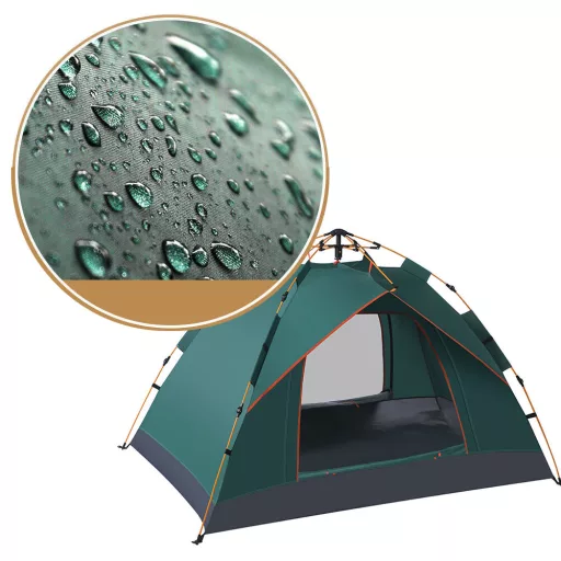 Cort pentru 3 persoane 2x2x1,35m, verde