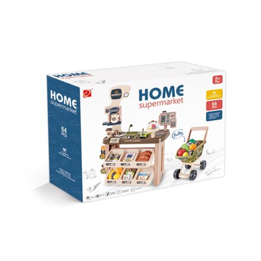 Supermarket de jucarie, set cu 64 de piese