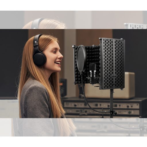 Suport microfon cu stativ și panou antifonare