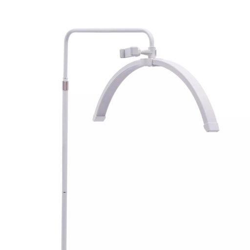 Lampă de podea cosmetică Moon, în formă de semilună, albă