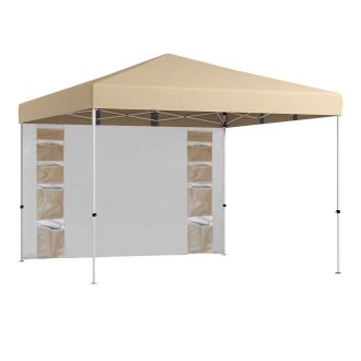 Pavilion cu Perete Posterior și Buzunare 3x3x2.8 m, Bej