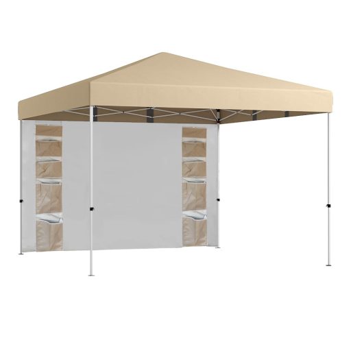 Pavilion cu Perete Posterior și Buzunare 3x3x2.8 m, Bej