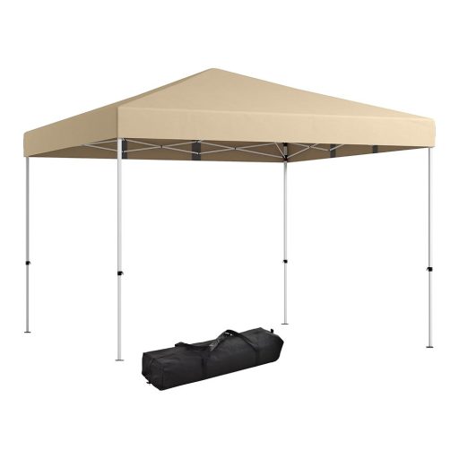 Pavilion cu Perete Posterior și Buzunare 3x3x2.8 m, Bej