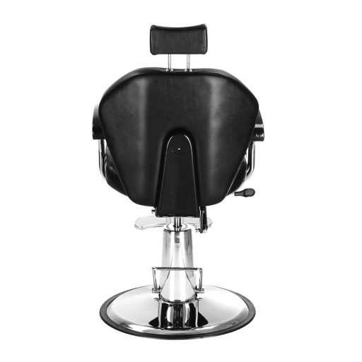 Scaun de frizerie cu suport pentru picioare, Negru