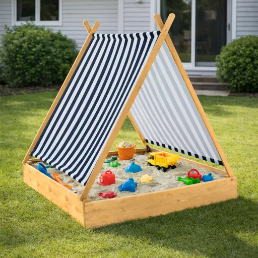 Sandbox cu Copertină