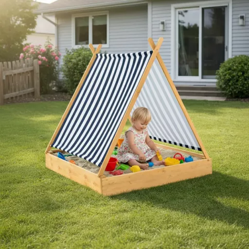 Sandbox cu Copertină