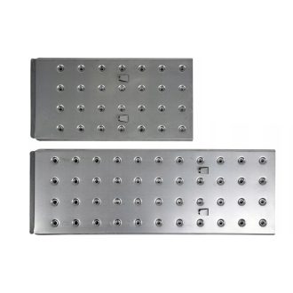 Placă antiderapantă din oțel pentru scară rabatabilă