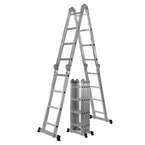 Scară pliabilă din aluminiu 6 în 1