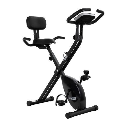 Bicicletă de exerciții pliabilă cu spătar