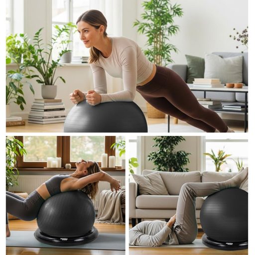 Set de mingi de fitness 4 piese 65cm