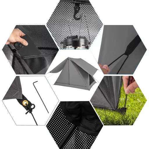 Cort de camping cu geantă de transport