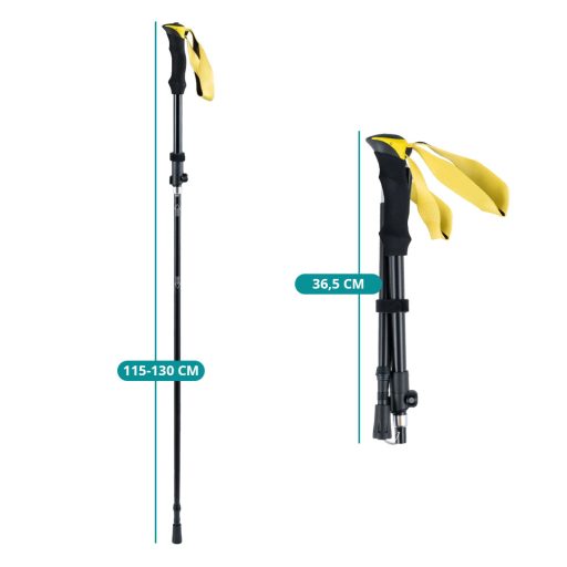 Bețe de drumeție ultra ușoare, reglabile 115-130cm