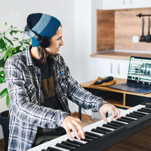 Piană Digitală Pliabilă cu 88 de Taste