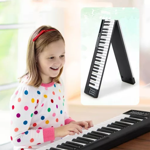 Piană Digitală Pliabilă cu 88 de Taste