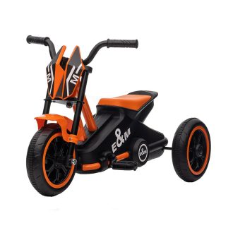 Tricicletă pentru copii cu 3 roți, portocalie