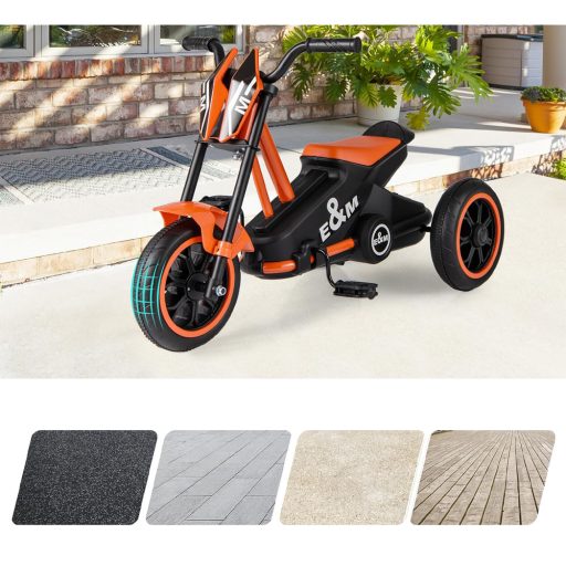 Tricicletă pentru copii cu 3 roți, portocalie