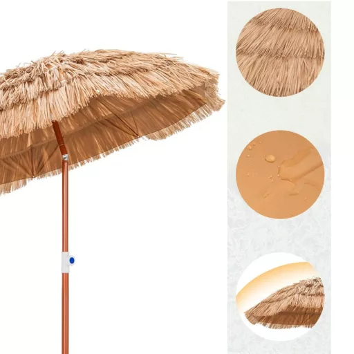 Umbrelă de Soare Hawaii cu Geantă de Transport, Reglabilă