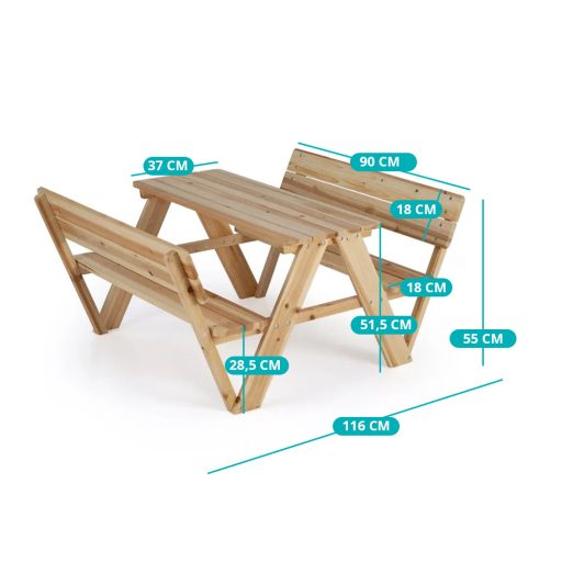 Masă de picnic pentru copii, natur