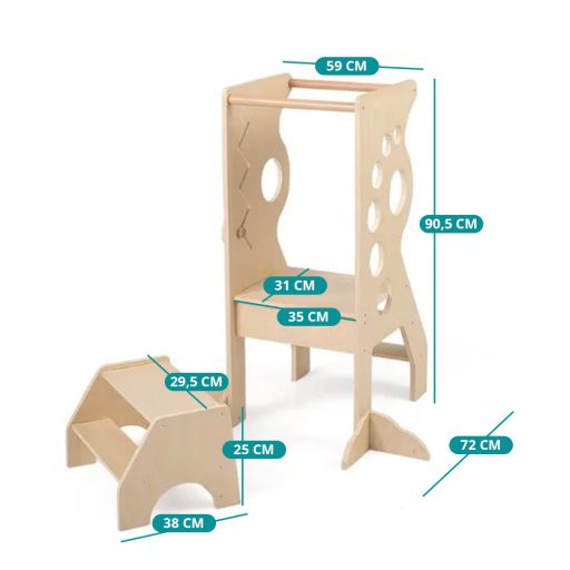 Scară din lemn pentru copii