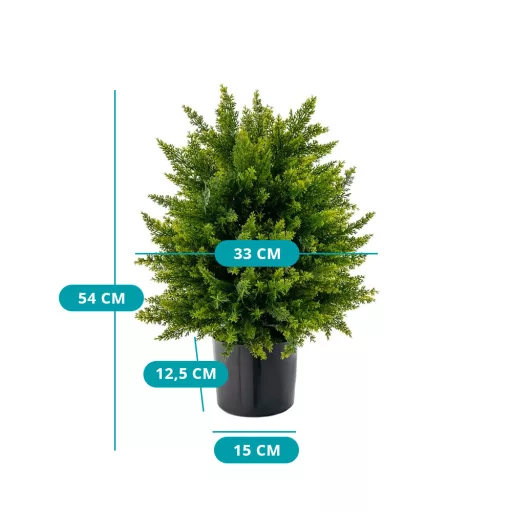 Set de plante artificiale din cedru, 2 piese
