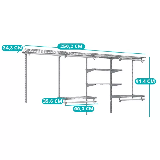Sistem de depozitare pentru garderobă
