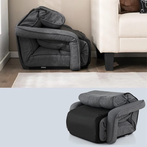 Sofa Pat cu Saltea Pliabilă și 6 Poziții Reglabile