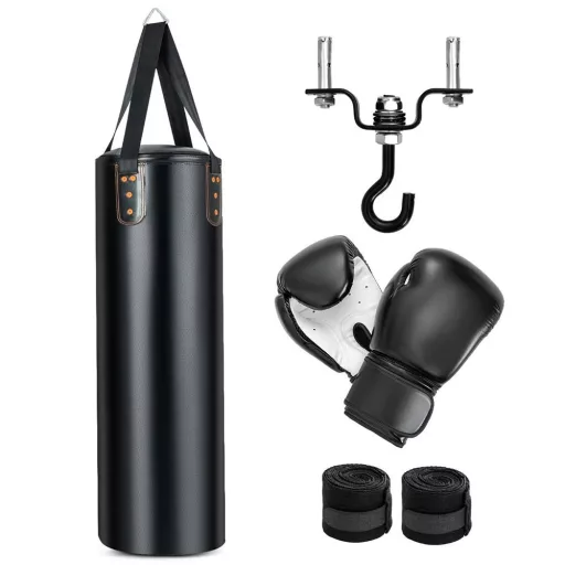 Sac de box suspendat cu 4 piese