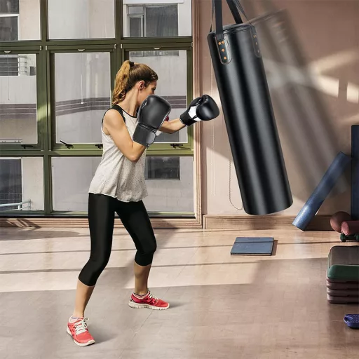 Sac de box suspendat cu 4 piese