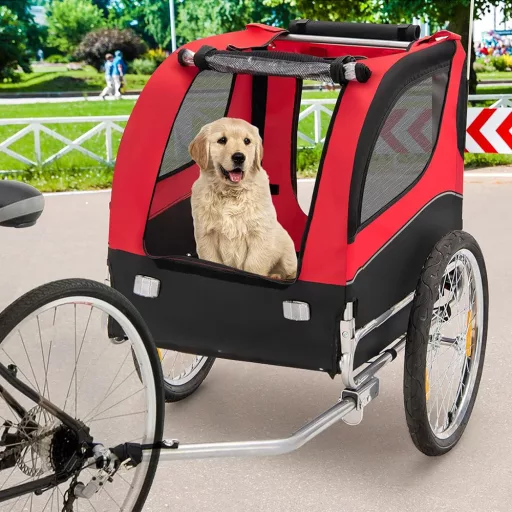 Remorcă pentru bicicletă pliabilă pentru animale de companie