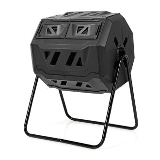 Compostor rotativ cu două camere de 160 litri
