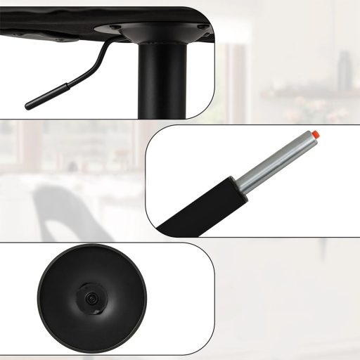 Scaune de bar moderne set 2 bucăți, alb-negru