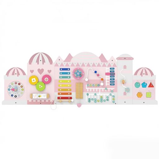 Tablă interactivă pentru copii roz castel