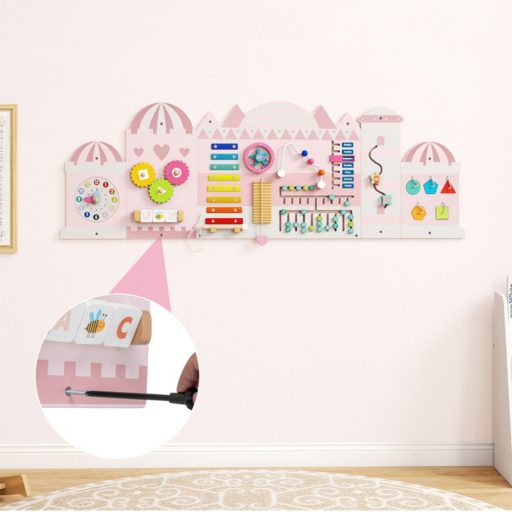 Tablă interactivă pentru copii roz castel