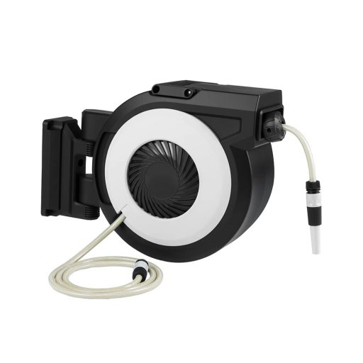 Furtun de grădină montat pe perete, retractabil