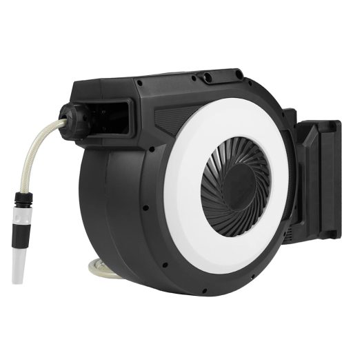 Furtun de grădină montat pe perete, retractabil