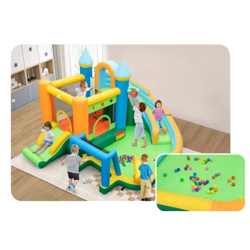 Parc Acvatic cu Tobogane Duble Inflatable