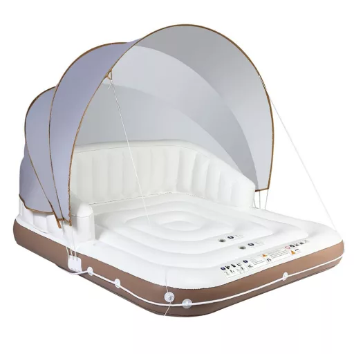 Insulă Plutitoare Inflatable cu Copertină