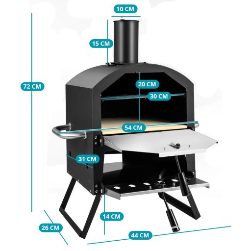 Cuptor de Pizza Exterior cu Accesorii