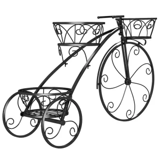 Jardinier metalic în formă de bicicletă