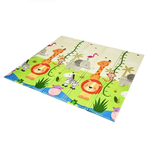 Saltea de joacă pliabilă, dublu față, în geantă