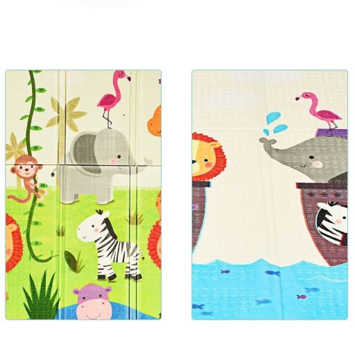 Saltea de joacă pliabilă, dublu față, în geantă